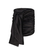 Minigonna in raso con fiocco F4CRCT FURAGN0000 DOLCE & GABBANA 