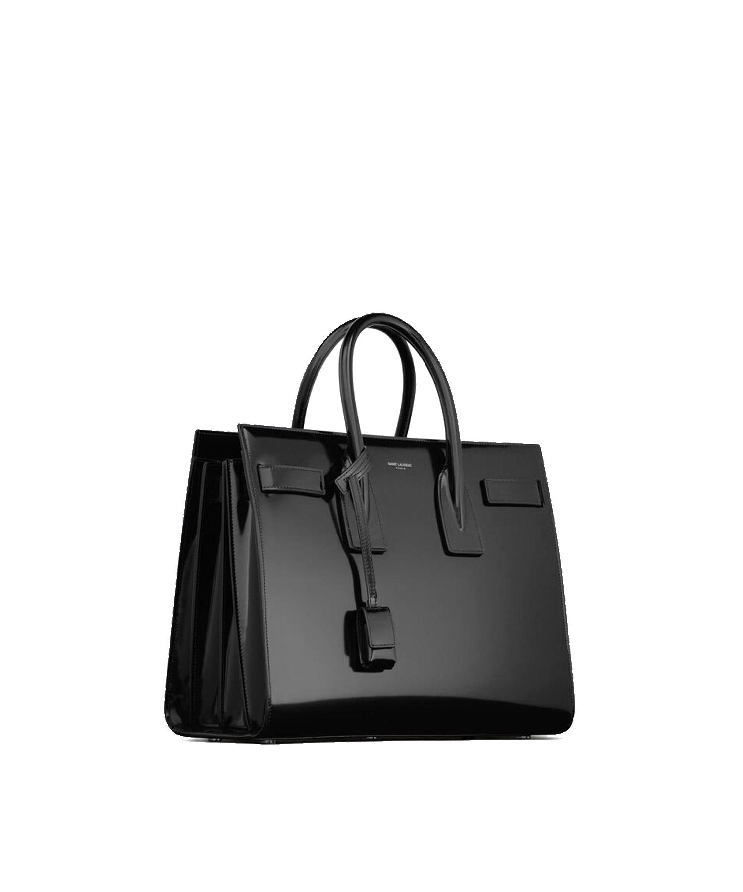 Borsa Sac De Jour in pelle verniciata 398709 AAB9H1000 SAINT LAURENT 