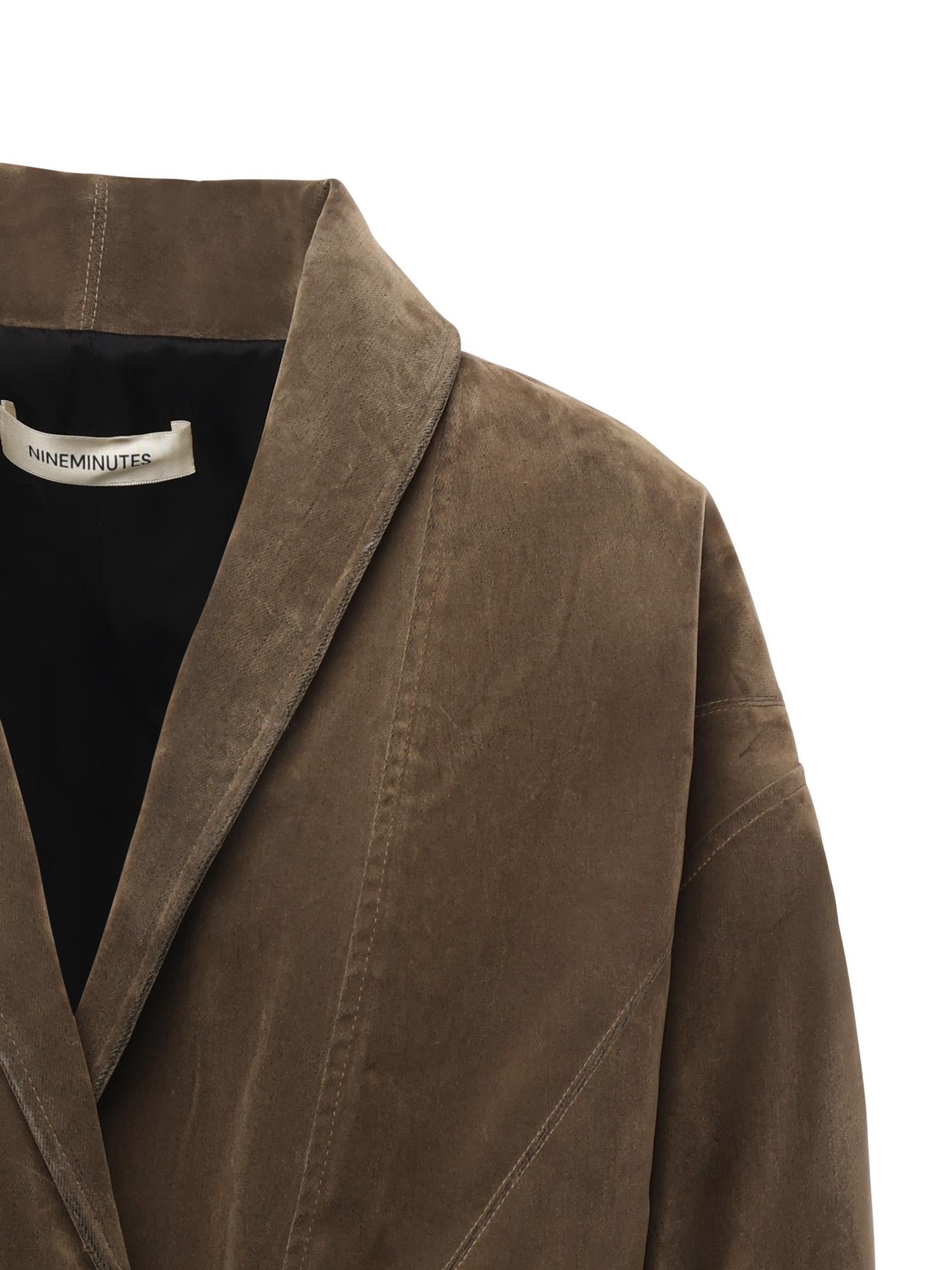 Giacca in ecopelle scamosciata 25PRNCP-0015  NINEMINUTES 