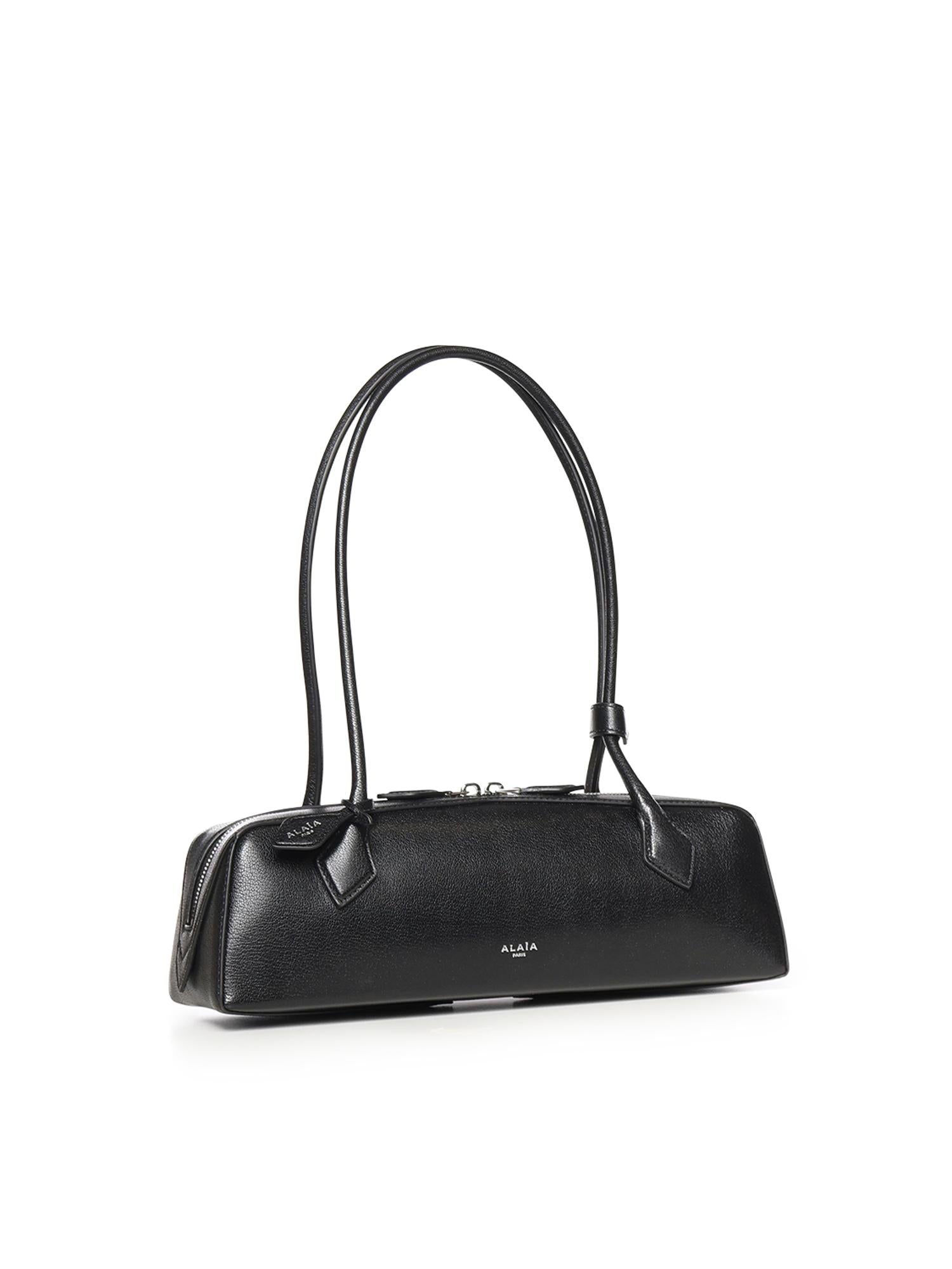 Borsa a spalla Le Teckel medium in pelle AA1S06033CA212 999 ALAIA 