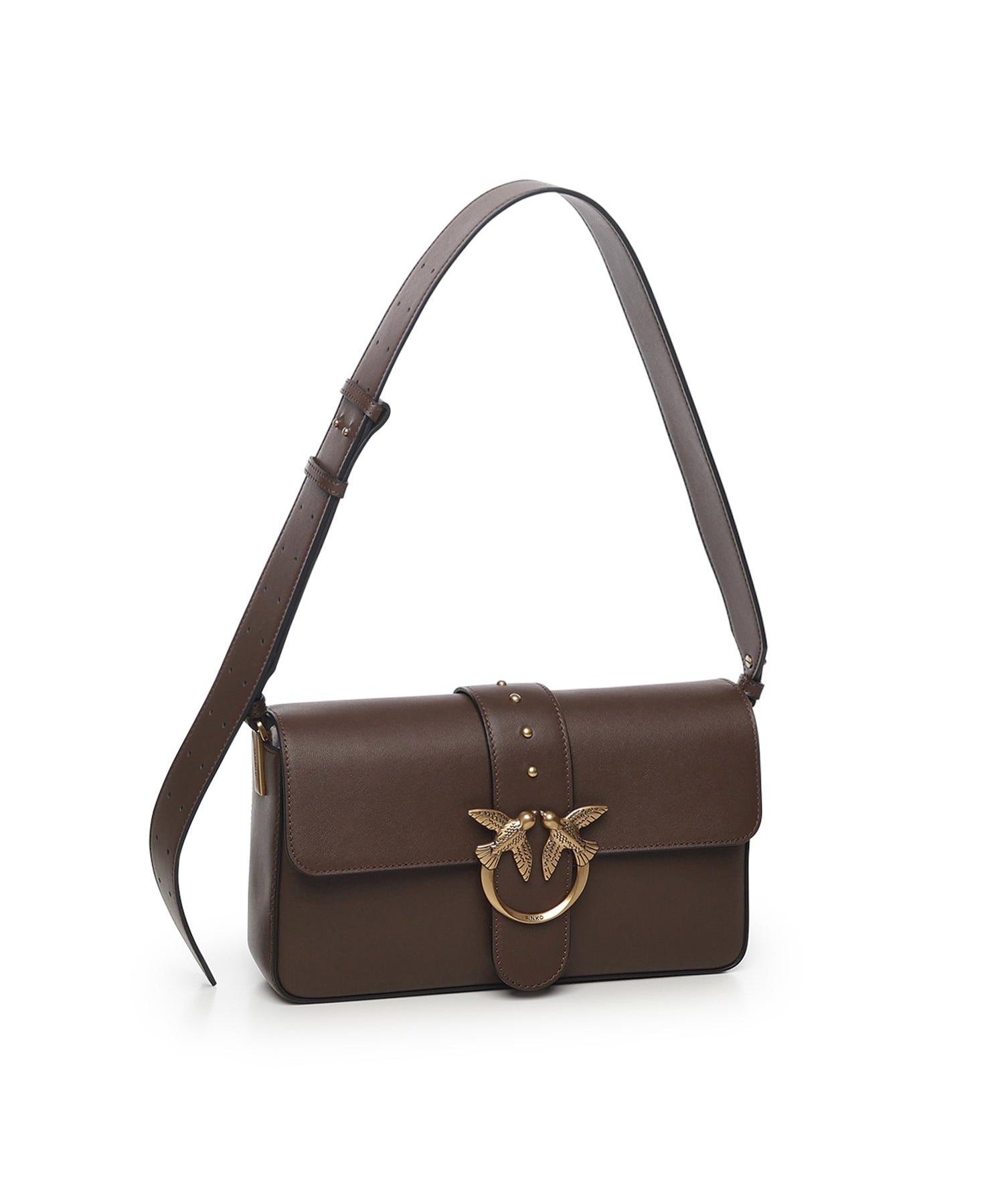 Borsa a spalla Love Bag grande in pelle 104524 A0QOL74Q PINKO 