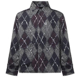 Camicia rombi in flanella SH002002 WHT BONSAI 