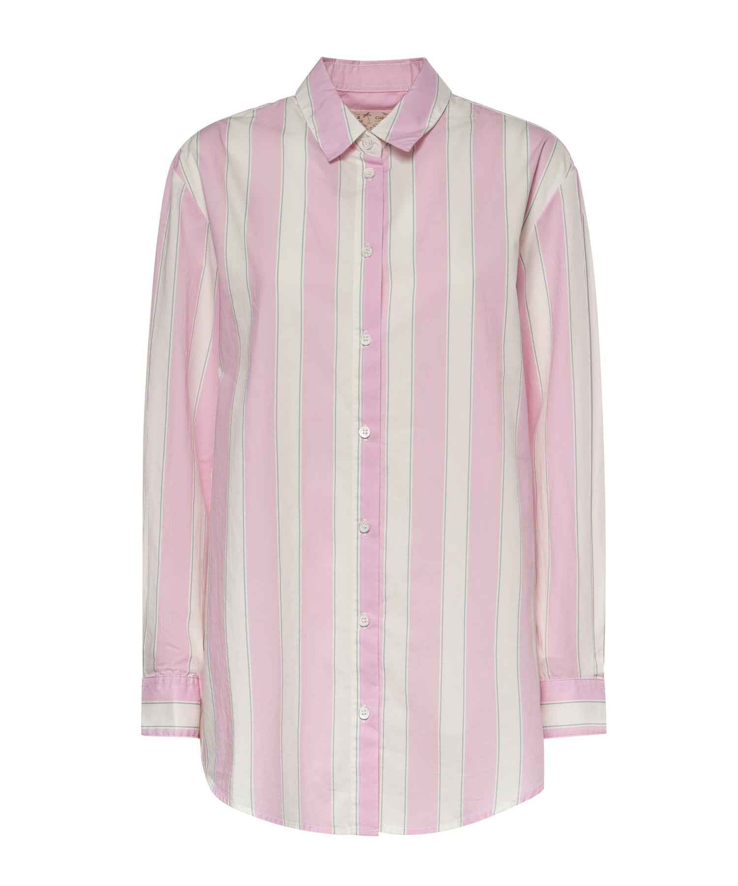 Camicia in cotone a righe con ricamo BRIG001 00897L MC2 SAINT BARTH 