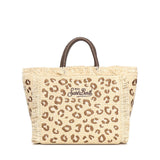 Borsa Colette in tessuto effetto paglia con ricamo leopardato COL0017 00349L MC2 SAINT BARTH 