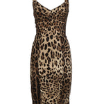 Abito corsetteria midi stampa leopardo F63D4T FSADDHY13M DOLCE & GABBANA 