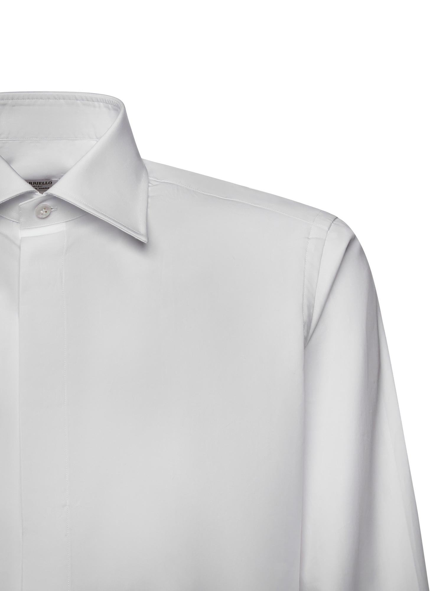 Camicia in cotone 1016 CAPODIMONTEBIANCO BORRIELLO NAPOLI 