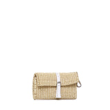 Purse bag in fibra naturale PURSE CUIR PURC_COT_NWHCUNATURAL X WHITE MUUN 