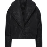 Giacca effetto pelle martellata AUW4PUFF BLACK ALBERTO AUDENINO 