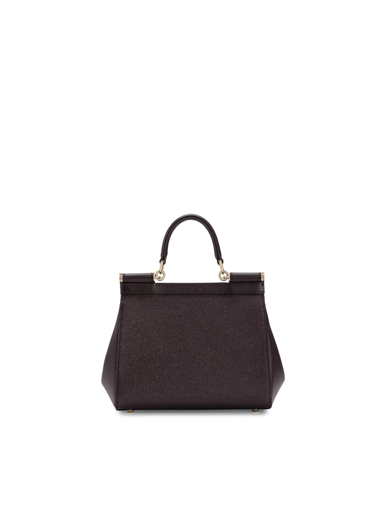 Borsa a mano Sicily piccola in pelle Dauphine BB6003 B10018M073 DOLCE & GABBANA 