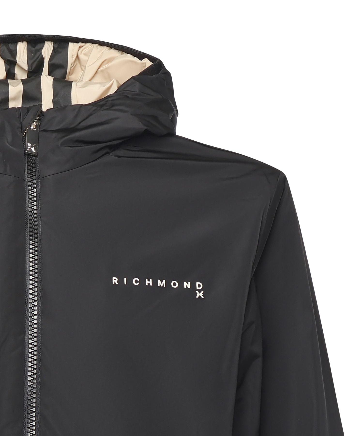 Giubbotto Samari reversibile in nylon UMA25044GB IRISH CREAM RICHMOND X 