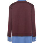 Camicia In Cashmere E Popeline MK1962 17HJF041F MIU MIU 