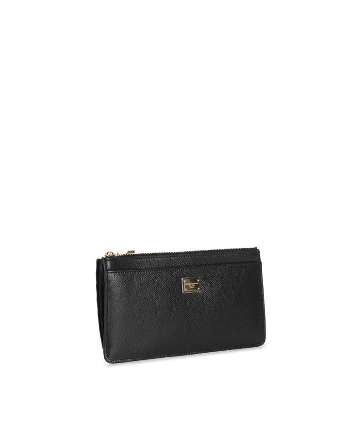 Portacarte in pelle con logo plaque BI1265 A100180999 DOLCE & GABBANA 