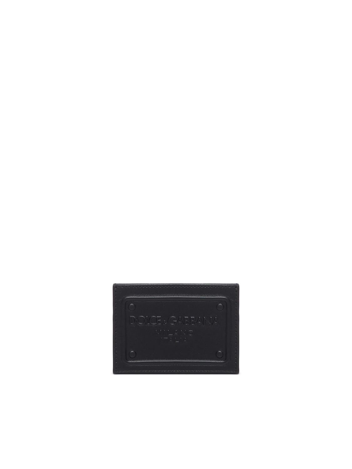 Portacarte con logo in rilievo BP3239 AG21880999 DOLCE & GABBANA 