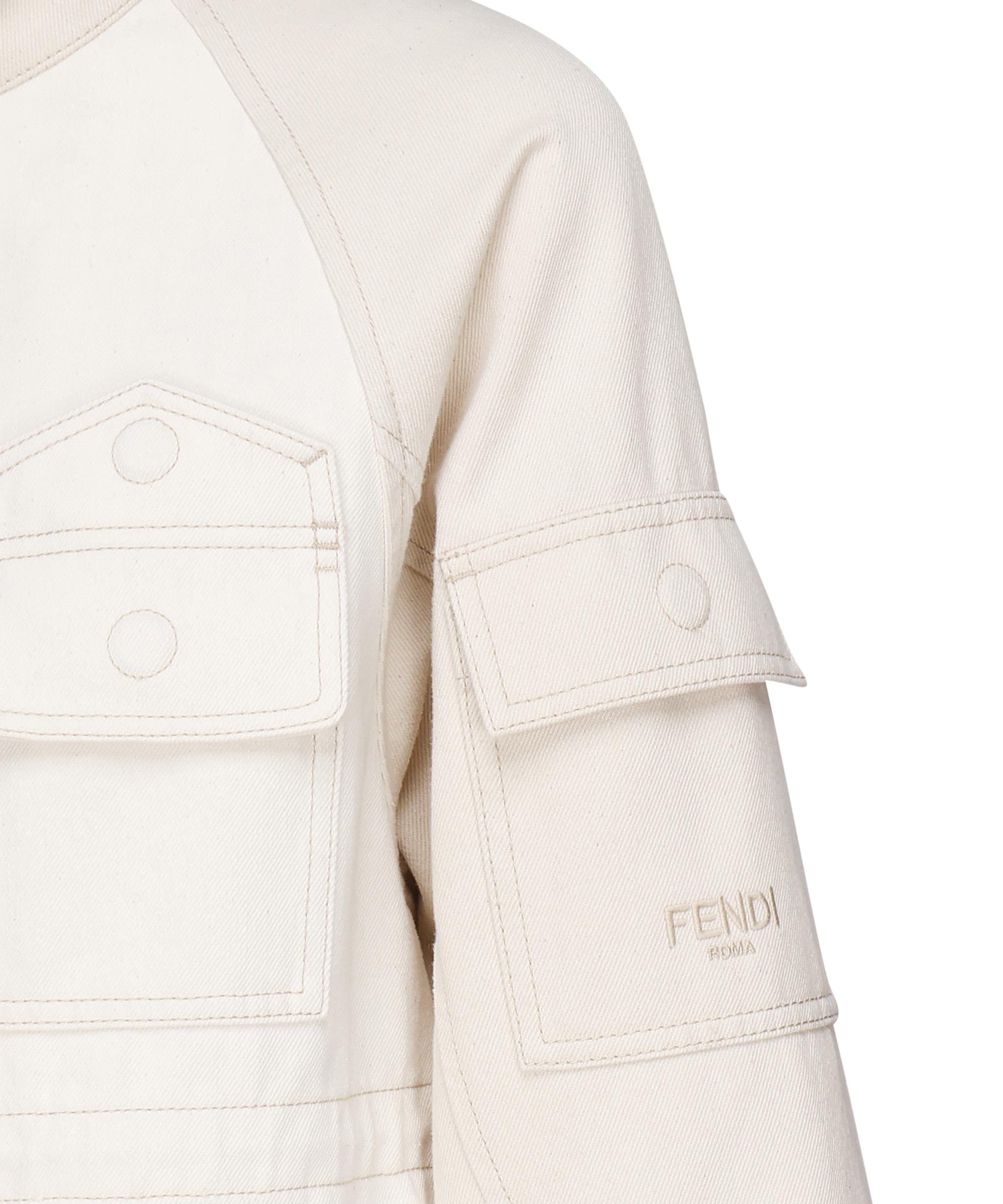 Giacca in denim di cotone FLF802 AT23F08QQ FENDI 