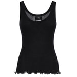 Top a costine con logo 106323 A343Z99 PINKO 