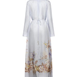 Maxi abito Coco in seta 4580DSS254 PWBLMLFL ZIMMERMANN 