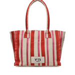 Borsa shopping con logo 73BS9MV02R ILENEROSSO/MULTICOLOR V° 73 