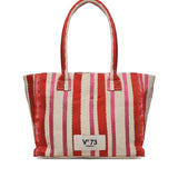 Borsa shopping con logo 73BS9MV02R ILENEROSSO/MULTICOLOR V° 73 