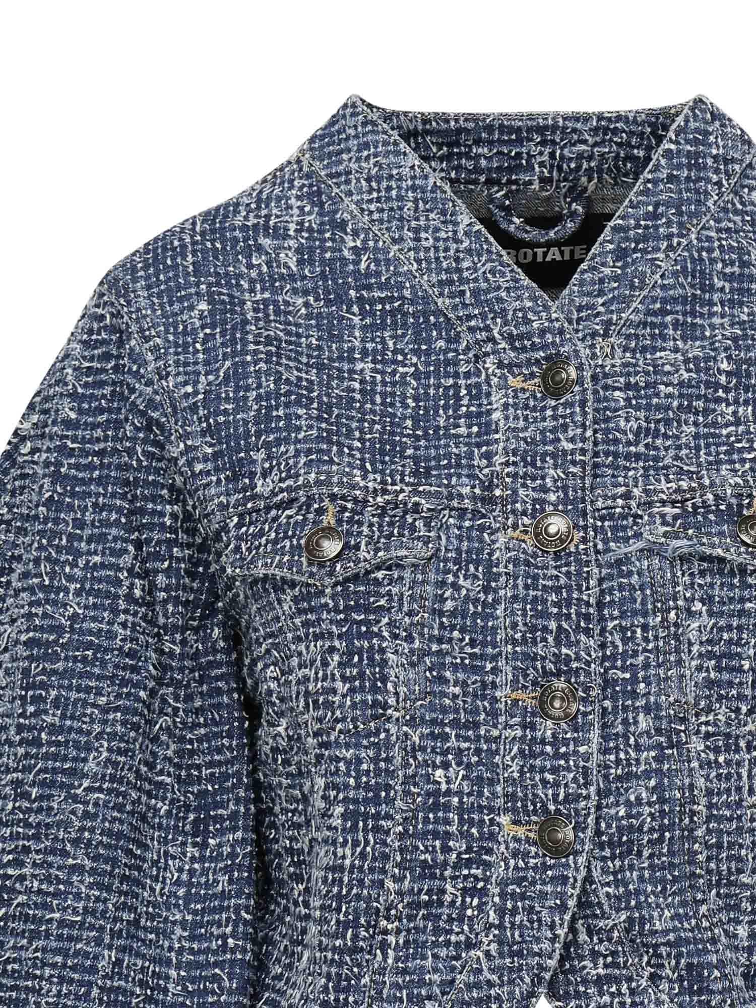 Giacca cropped in denim 114201 1603 ROTATE 