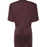 Mini abito Lennox in jersey T190181A TJV053AUBERGINE THE ANDAMANE 