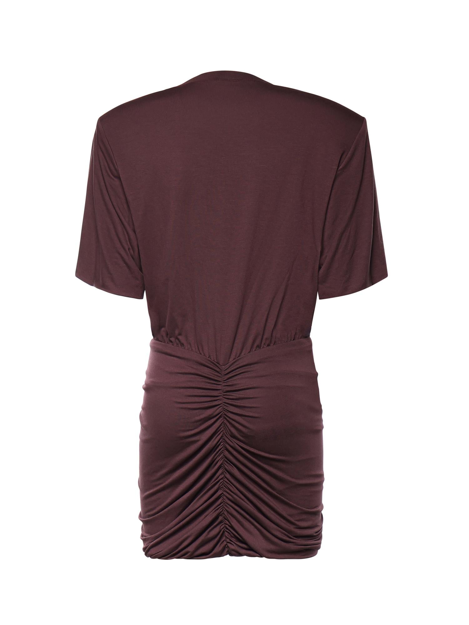 Mini abito Lennox in jersey T190181A TJV053AUBERGINE THE ANDAMANE 