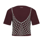 T-shirt cropped in cotone 105145 A2LTYI0 PINKO 