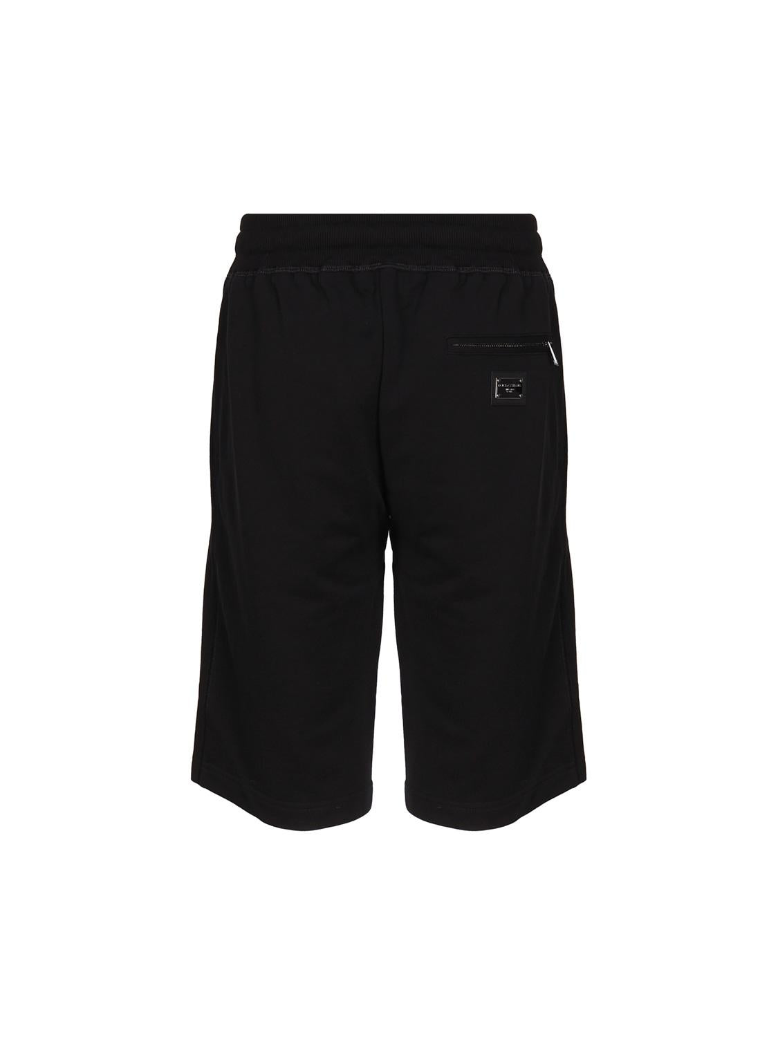 Bermuda jogging in jersey con placca logata GVB7HT G7F2GN0000 DOLCE & GABBANA 