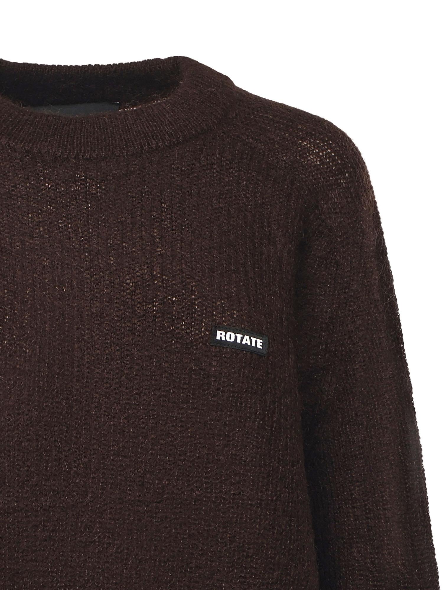 Maglione in misto lana con logo 114639 2910 ROTATE 