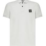 Polo in piqué stretch con patch logo K1S1522002SC S0017V0041 STONE ISLAND 