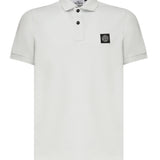 Polo in piqué stretch con patch logo K1S1522002SC S0017V0041 STONE ISLAND 