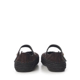 Mary Jane Rio in pelle scamosciata e rafia LBV3466X02 3110 LOEWE 