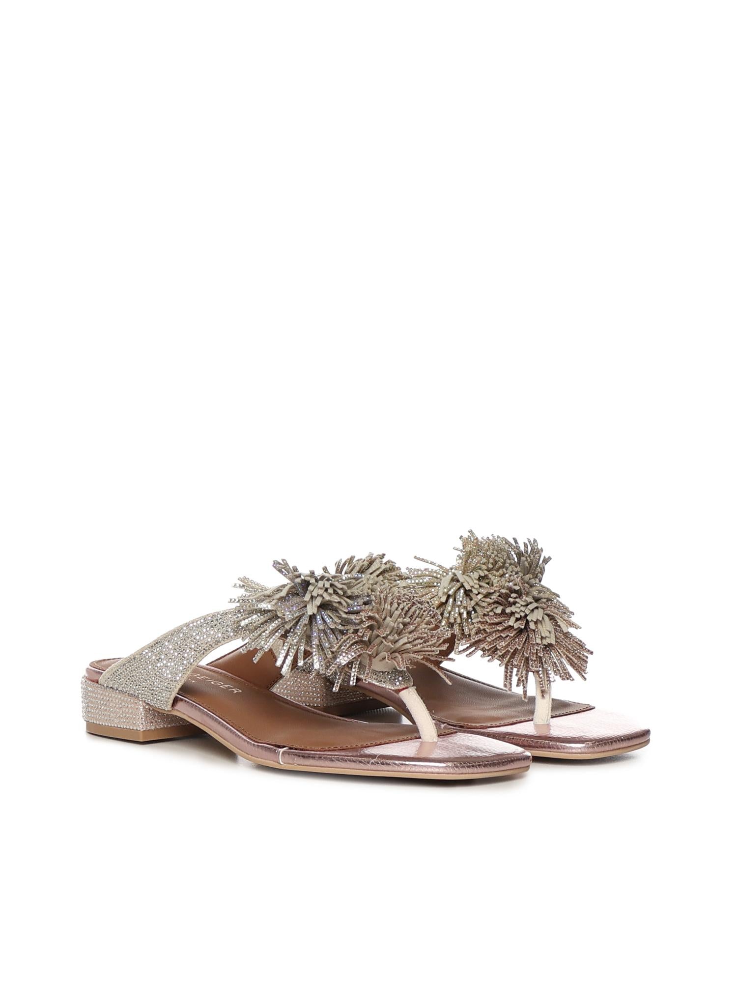 Sandali infradito Pom Pom 4365565689 METAL KURT GEIGER 