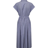 Abito midi in popeline con logo MF6446 195DF098Z MIU MIU 