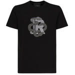 T-shirt con logo strass RMP25481TS BLACK JOHN RICHMOND 