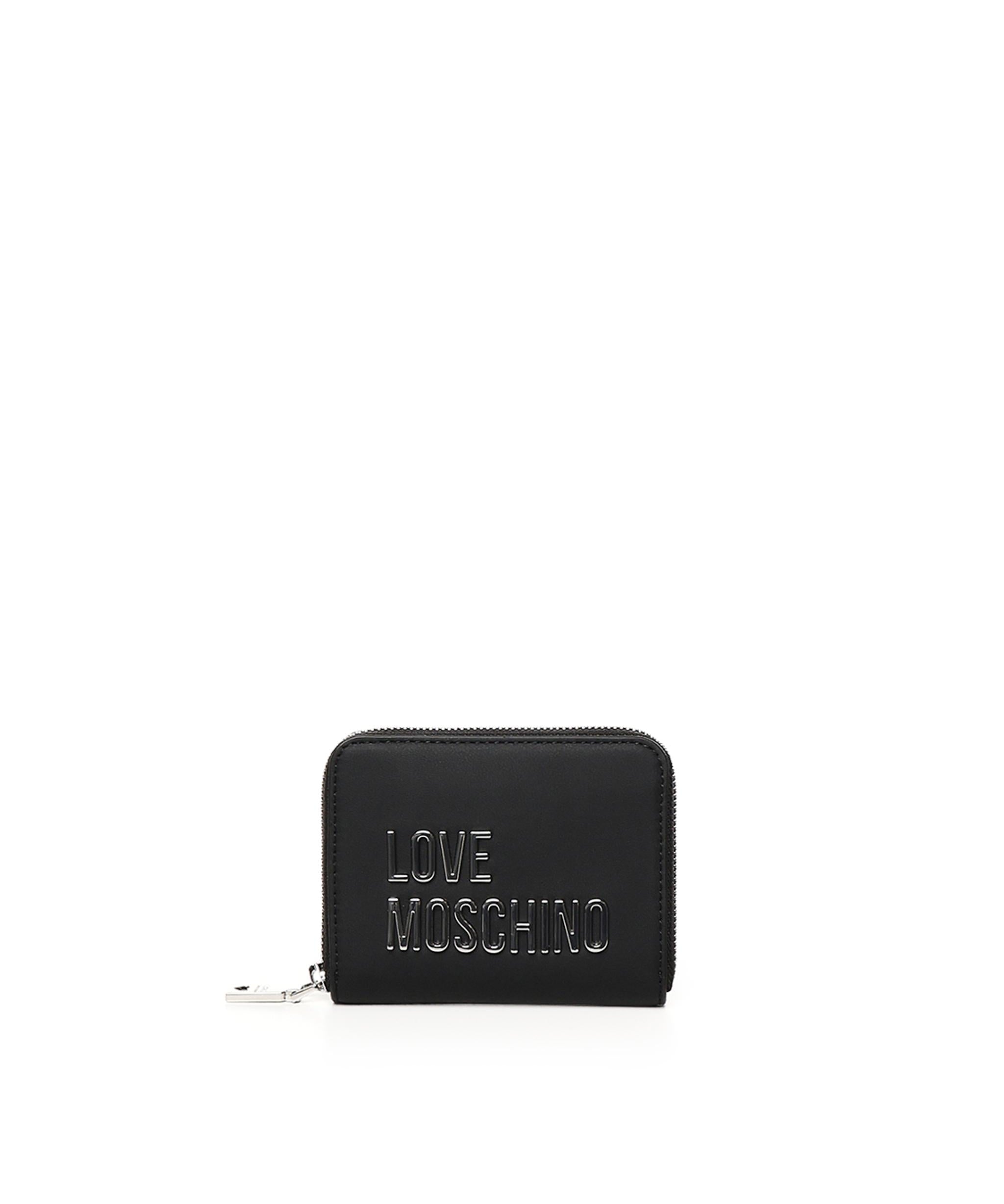 Portafoglio piccolo zip around JC5613PP1MKD0 00B LOVE MOSCHINO 