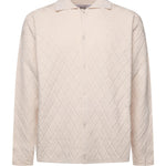 Polo a rombi in maglia KN007 BEI BONSAI 