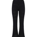 Pantalone svasato con anello AUS4PANTI -BLACK ALBERTO AUDENINO 