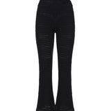 Pantalone svasato con anello AUS4PANTI -BLACK ALBERTO AUDENINO 