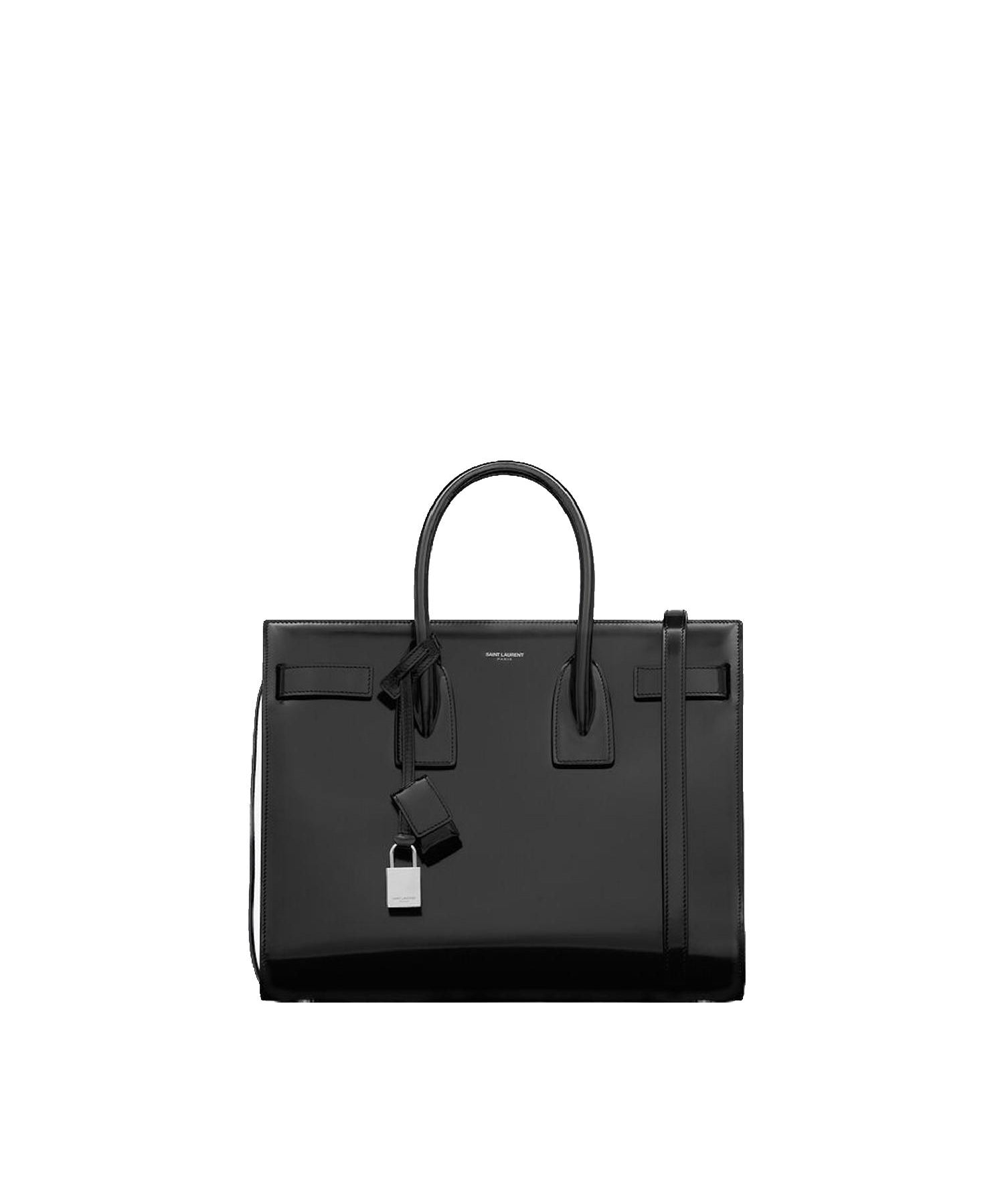 Borsa Sac De Jour in pelle verniciata 398709 AAB9H1000 SAINT LAURENT 