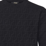 Pullover in cotone FF Jacquard FZX091 AUW0F0QA1 FENDI 