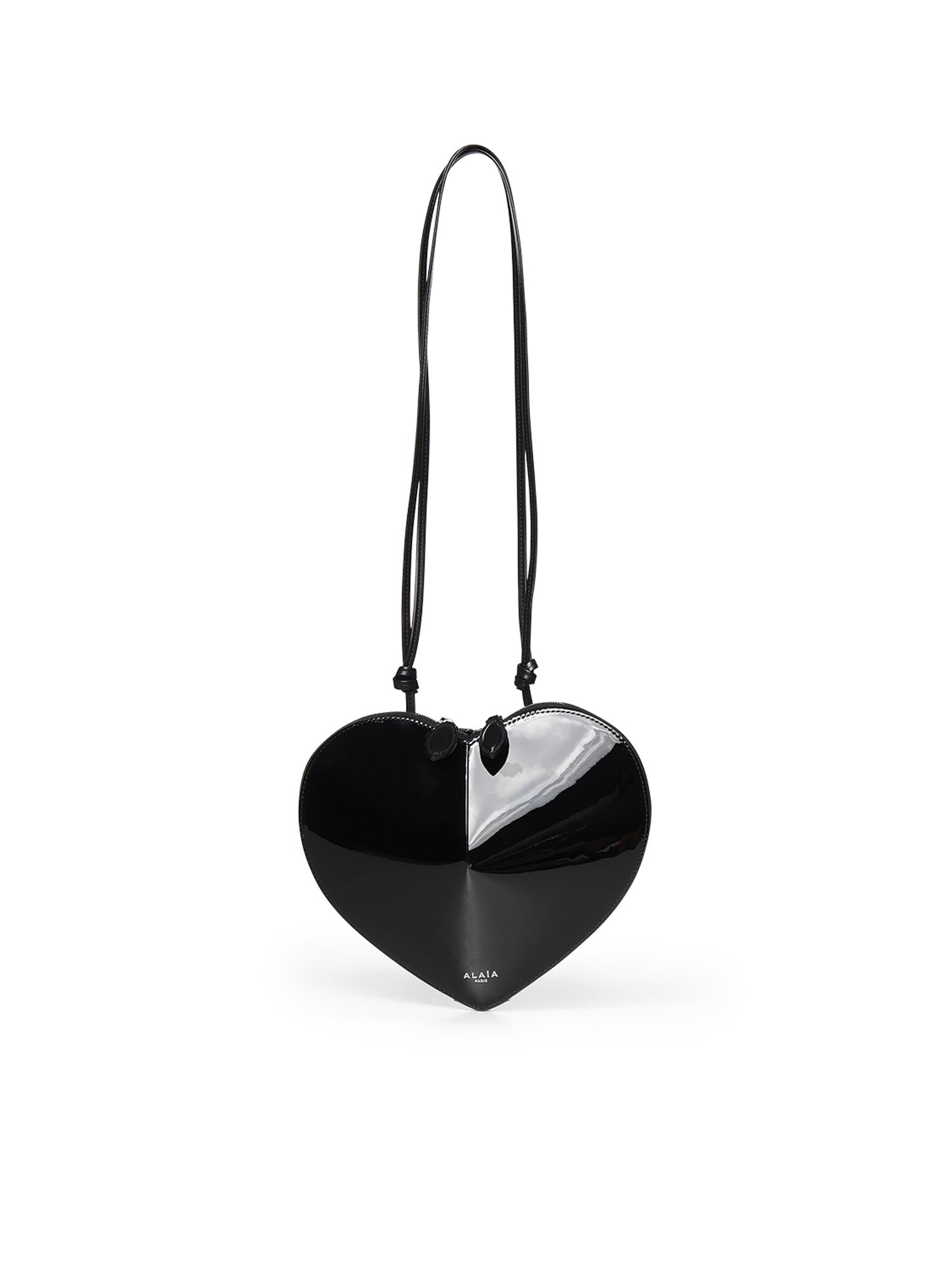 Borsa Le Cœur in pelle verniciata AA1P003CA189 999 ALAIA 