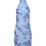 Mini abito ricamato a fiori 116011 1321 ROTATE 