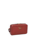 Borsa tracolla mini Alltime in vitello granato 6W0P0AI5 RZR0RO VALENTINO GARAVANI 