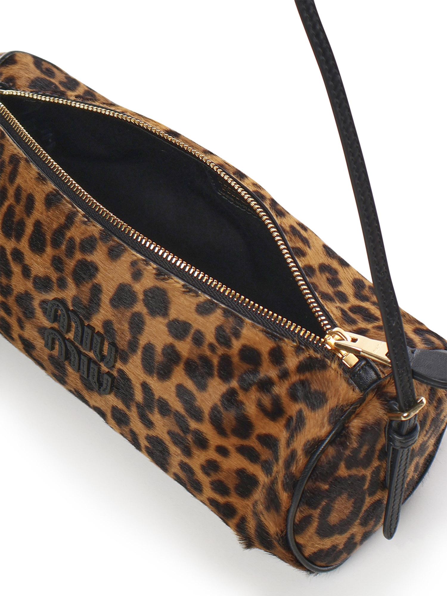 Pouch in pelle stampata 5NE851 2IFTF0151 MIU MIU 