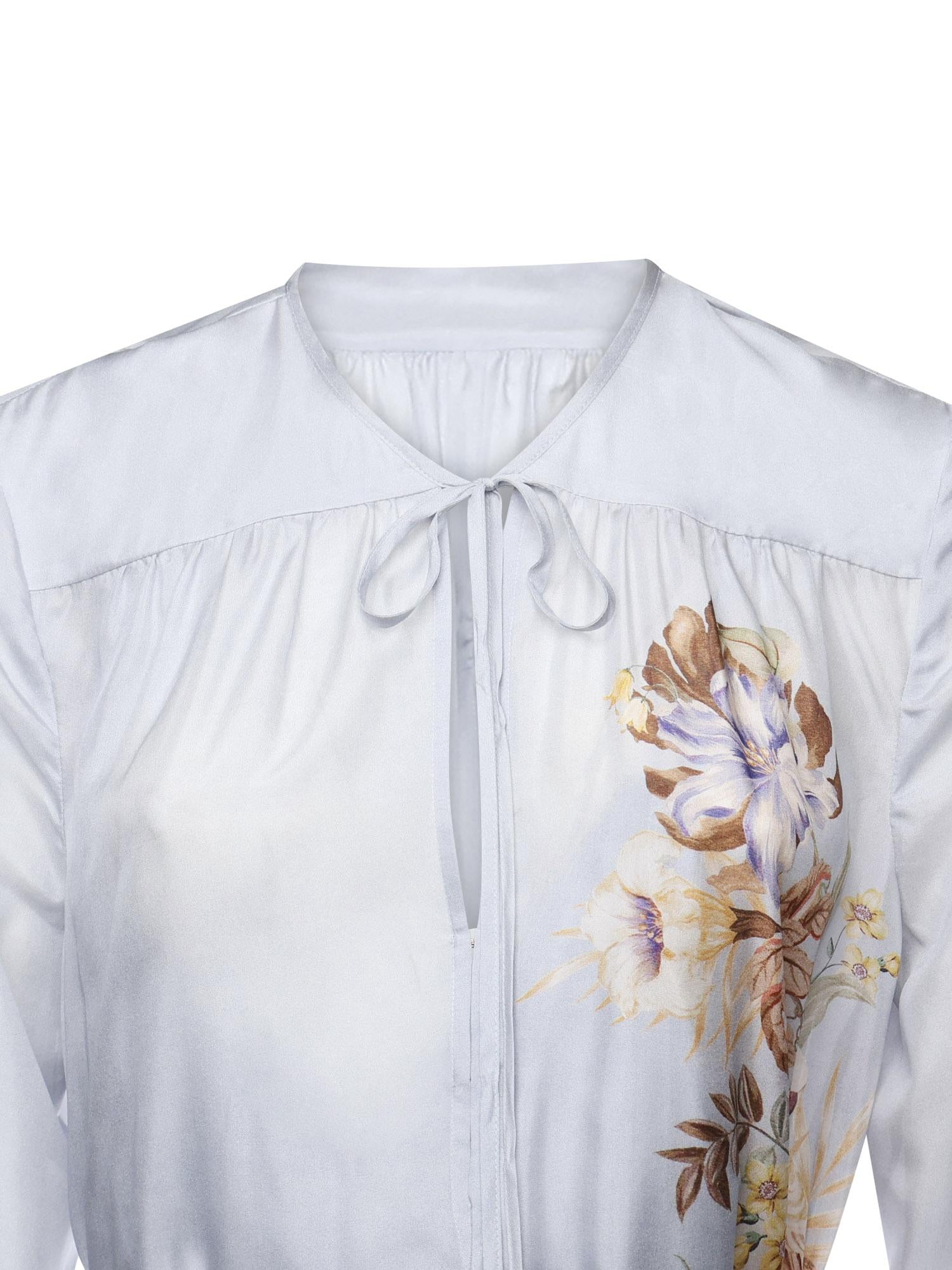 Maxi abito Coco in seta 4580DSS254 PWBLMLFL ZIMMERMANN 