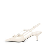 Décolleté slingback in vernice con fibbie 5I013E 69F0304 MIU MIU 