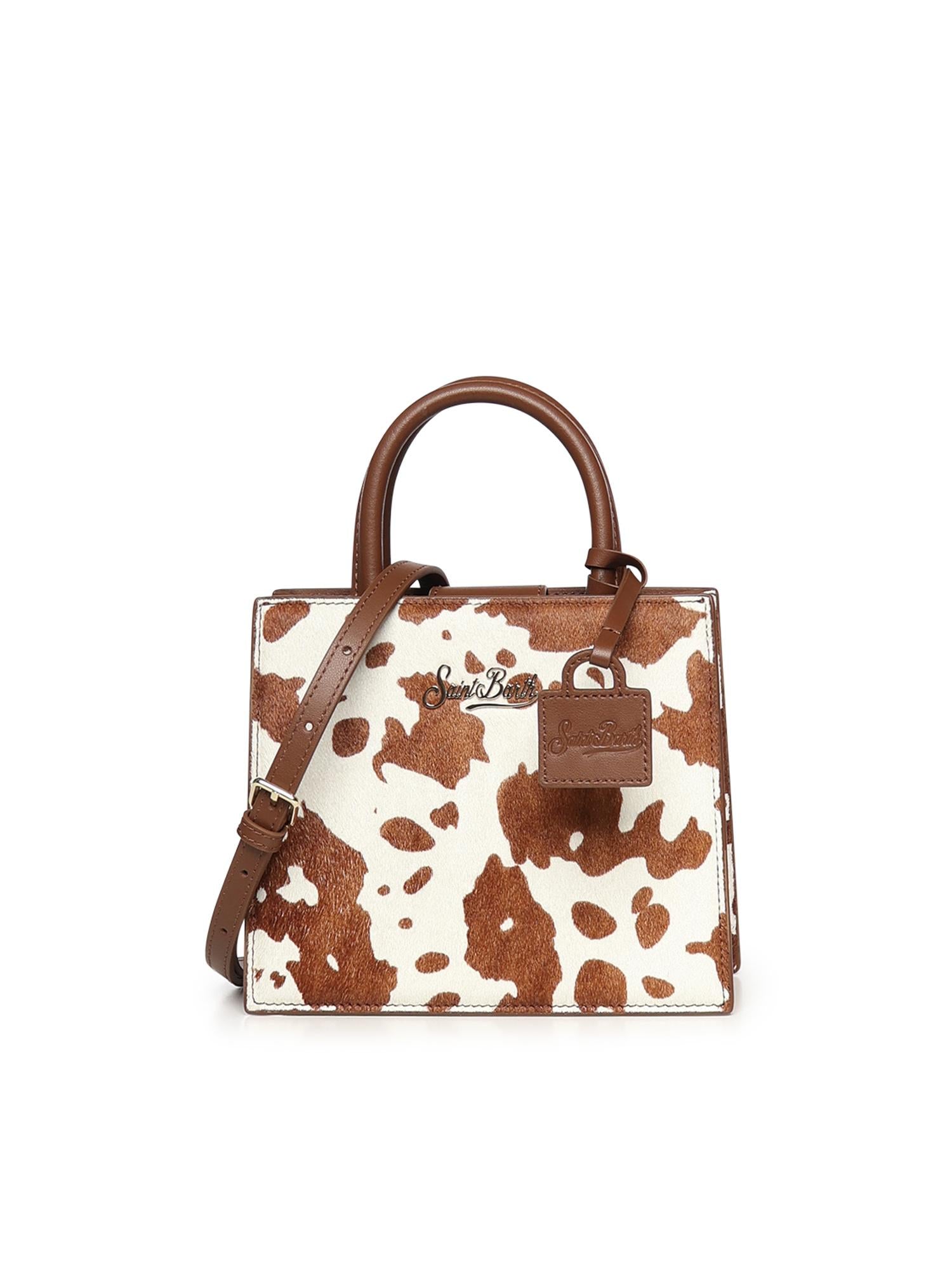 Borsa Shop Mini in cavallino con stampa muccata SHBM0002 00007L MC2 SAINT BARTH 