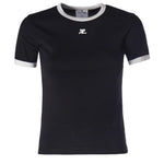 T-shirt con logo VESJTS017JS0070 9901 COURREGES 