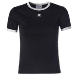 T-shirt con logo VESJTS017JS0070 9901 COURREGES 