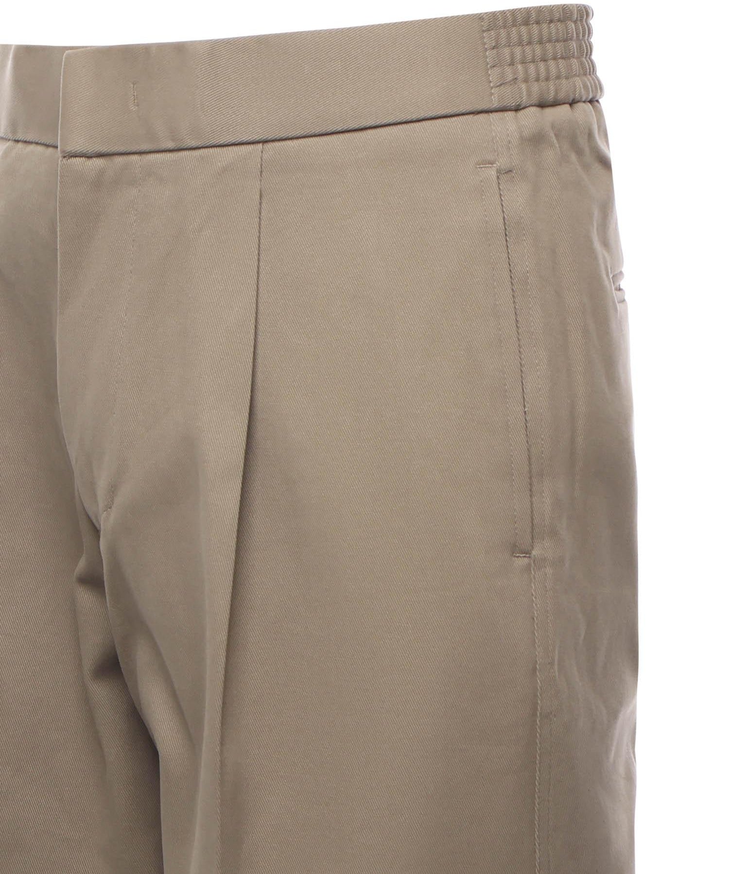 Pantaloni in cotone con pinces PT005V2 BEI BONSAI 